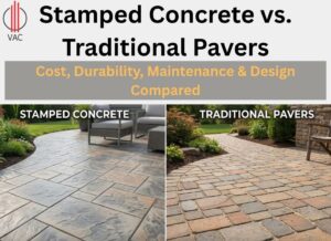 Stamped concrete vs Pavers - cover image